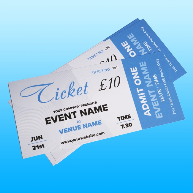 Tickets Printing Redditch 