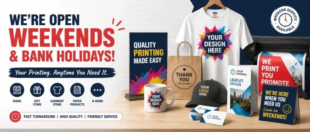 Weekend Printing Service Redditch